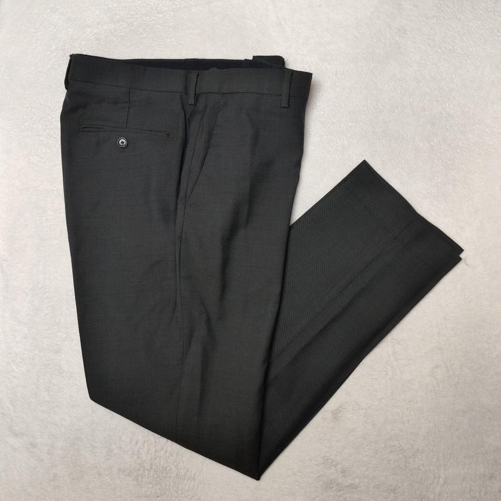 JCrew Pants Mens 36x32 Gray Ludlow Slim Wool Tellegno Tweed Dress Slacks Suit